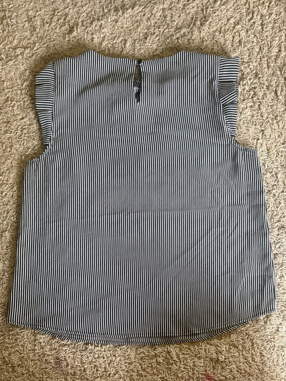 Black and White Striped Blouse